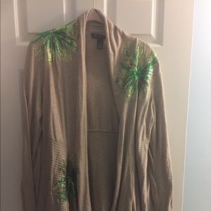 Inc sweater/open cardigan